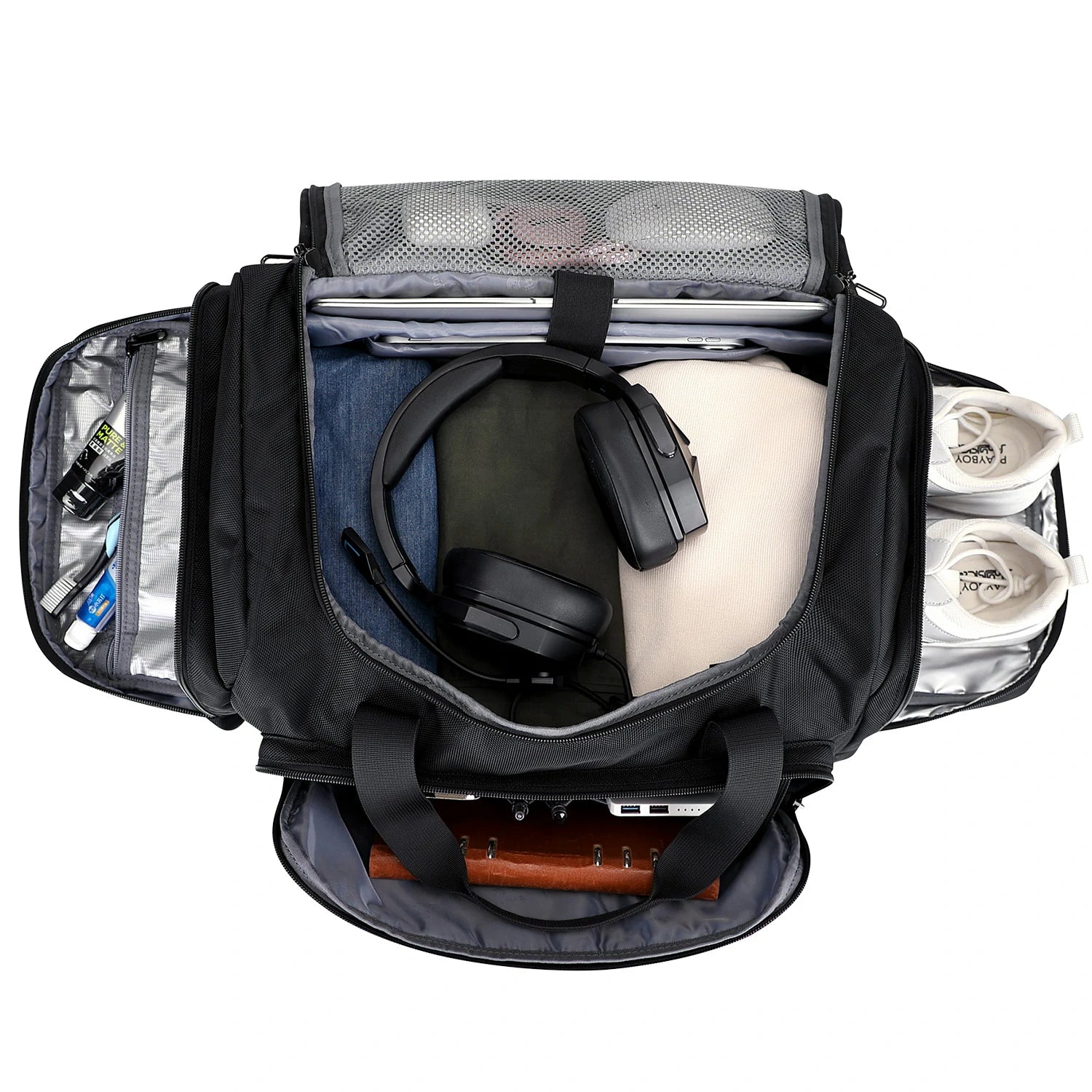 Travel Duffel Bag for Men Nylon Carry On Weekender Bag B719