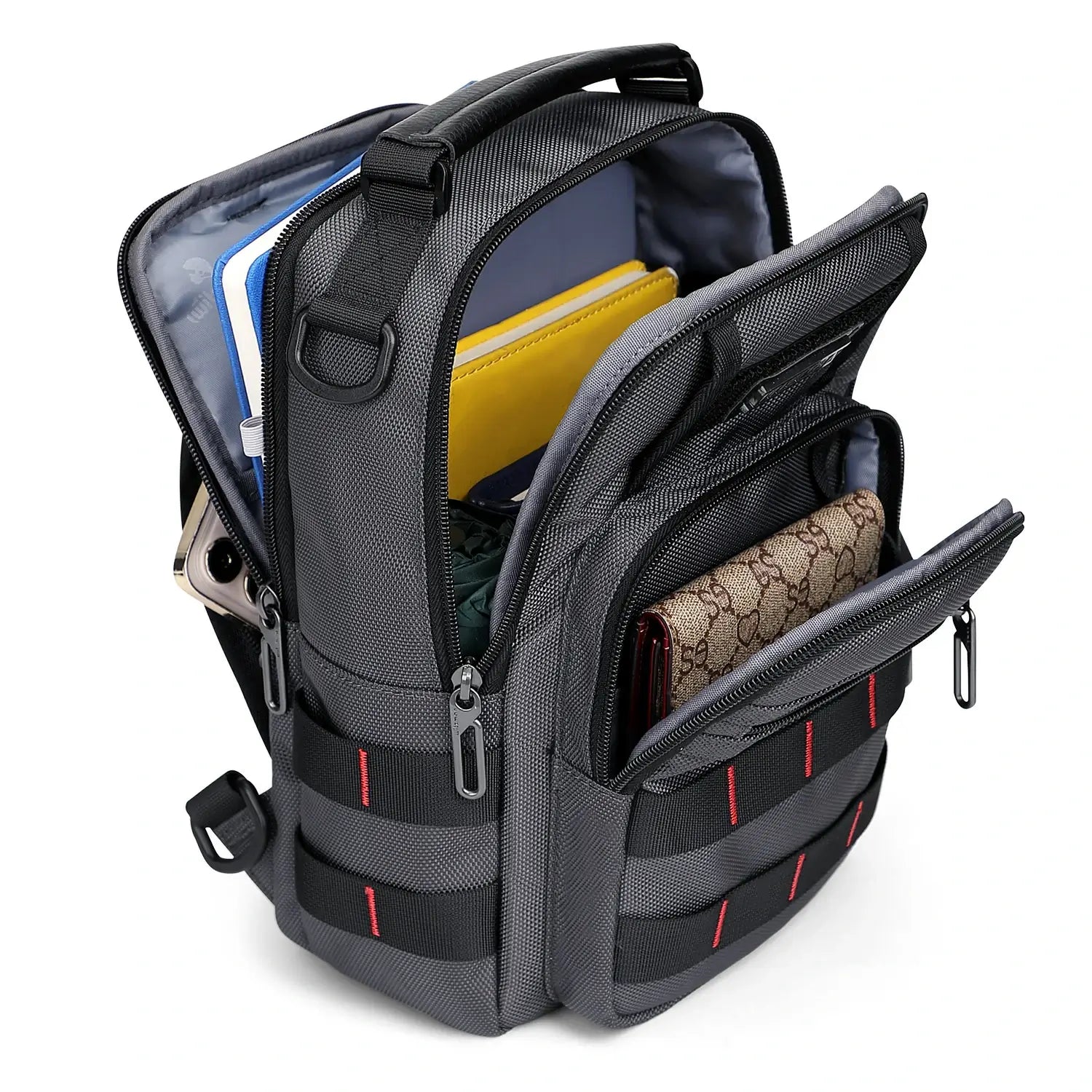 Men’s Nylon Sling Chest Bag Crossbody Casual Daily Bag B730