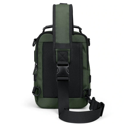 Men’s Nylon Sling Chest Bag Crossbody Casual Daily Bag B730