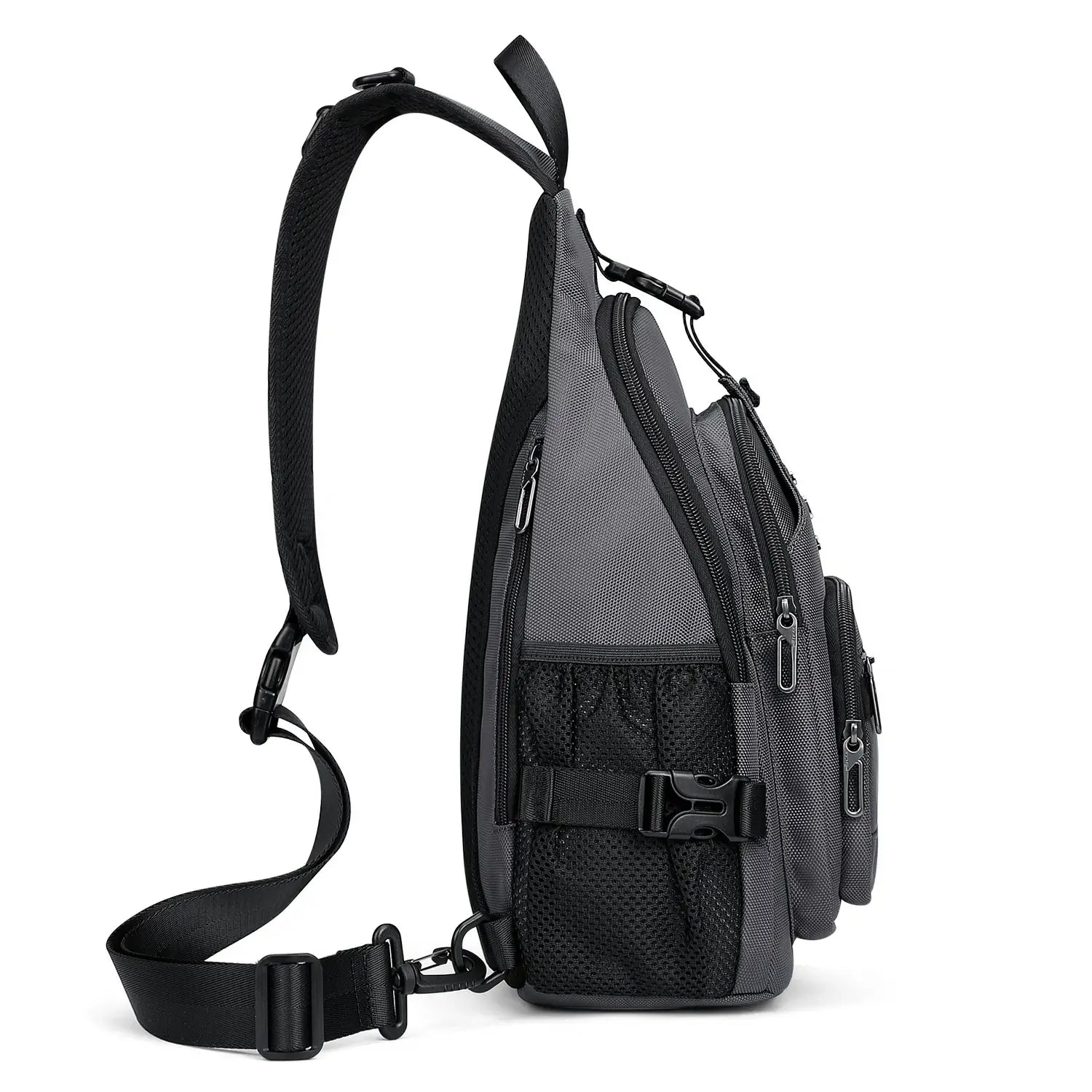 Casual Nylon Chest Bag Triangular Crossbody Sling Bags For Men B735