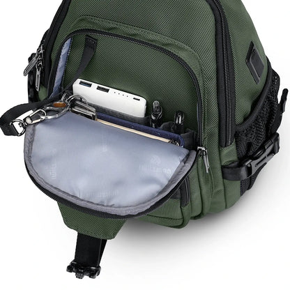 Casual Nylon Chest Bag Triangular Crossbody Sling Bags For Men B735