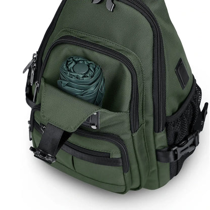 Casual Nylon Chest Bag Triangular Crossbody Sling Bags For Men B735