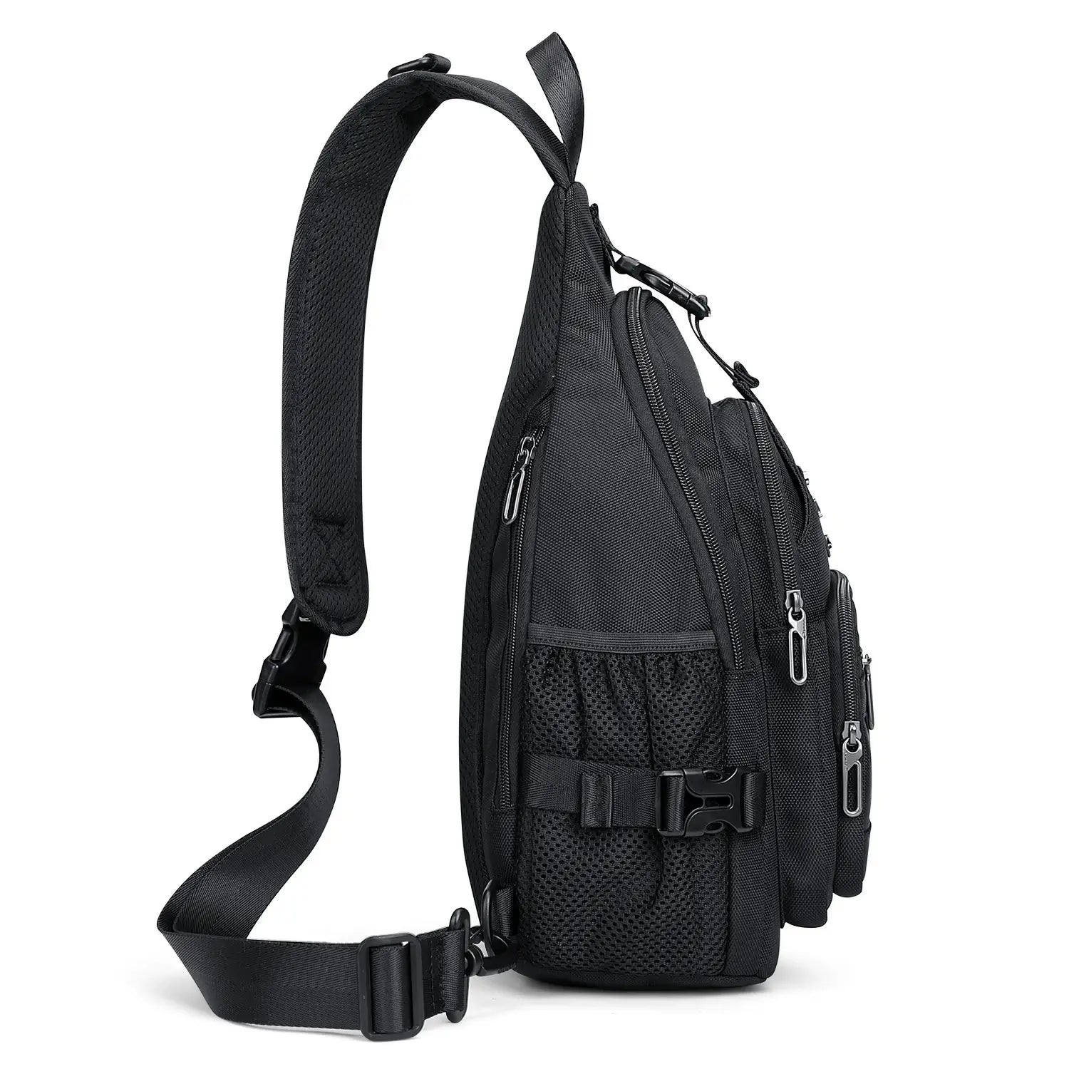 Casual Nylon Chest Bag Triangular Crossbody Sling Bags For Men B735