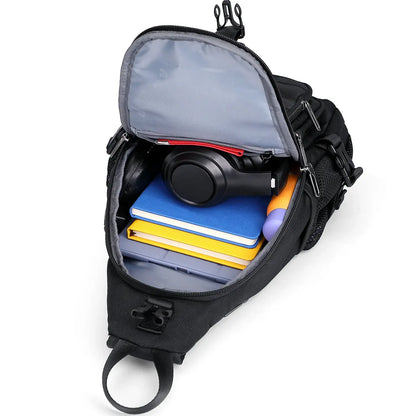 Casual Nylon Chest Bag Triangular Crossbody Sling Bags For Men B735